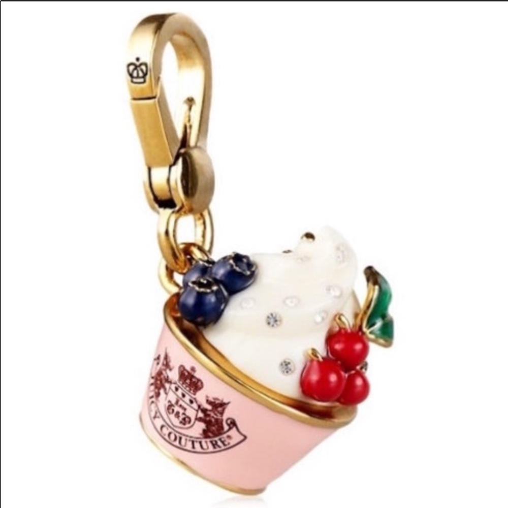 New Juicy Couture Ice Cream Yogurt dish Charm